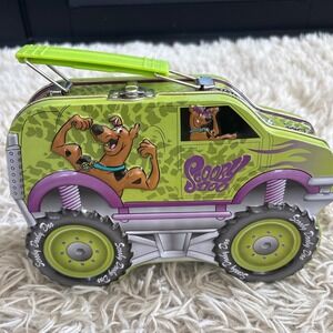 Vintage y2k Scooby-Doo Mystery Machine Monster Truck Metal Tin Box